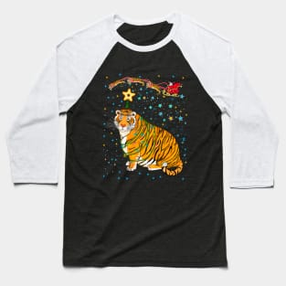 Tiger's Christmas tree and Santa/ Year of the Tiger /New Year 2022/ Tiger 2022 Baseball T-Shirt